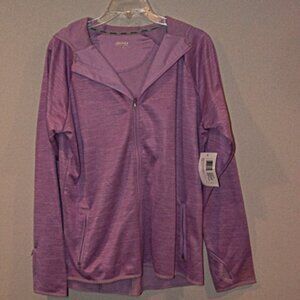 NWT Jockey Zippered Hoodie Lilac XL